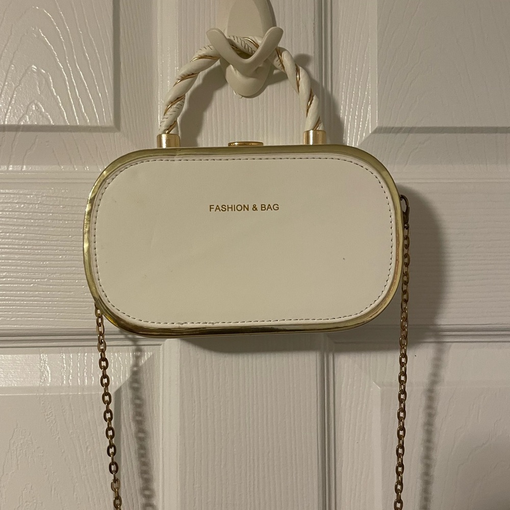 White and Gold Women's Bag